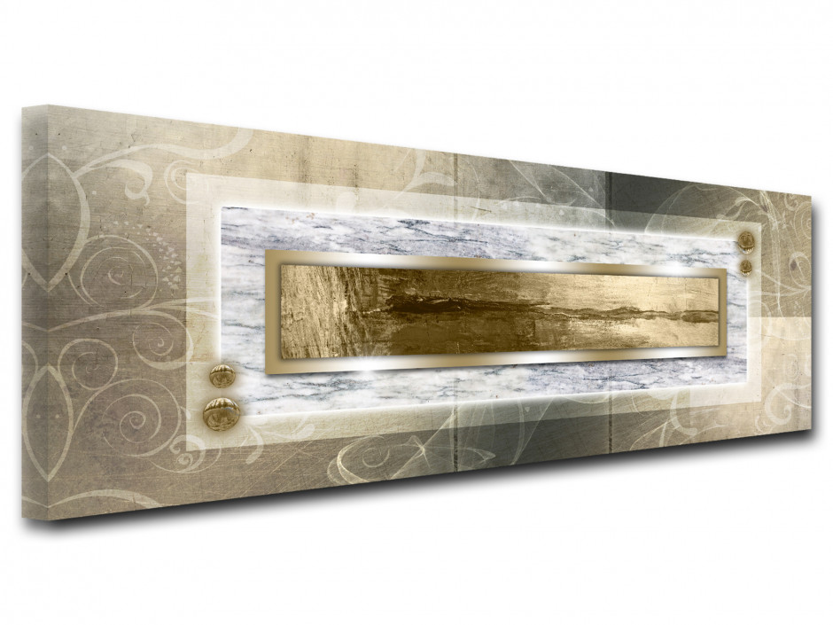 Tableau toile deco abstrait panoramique