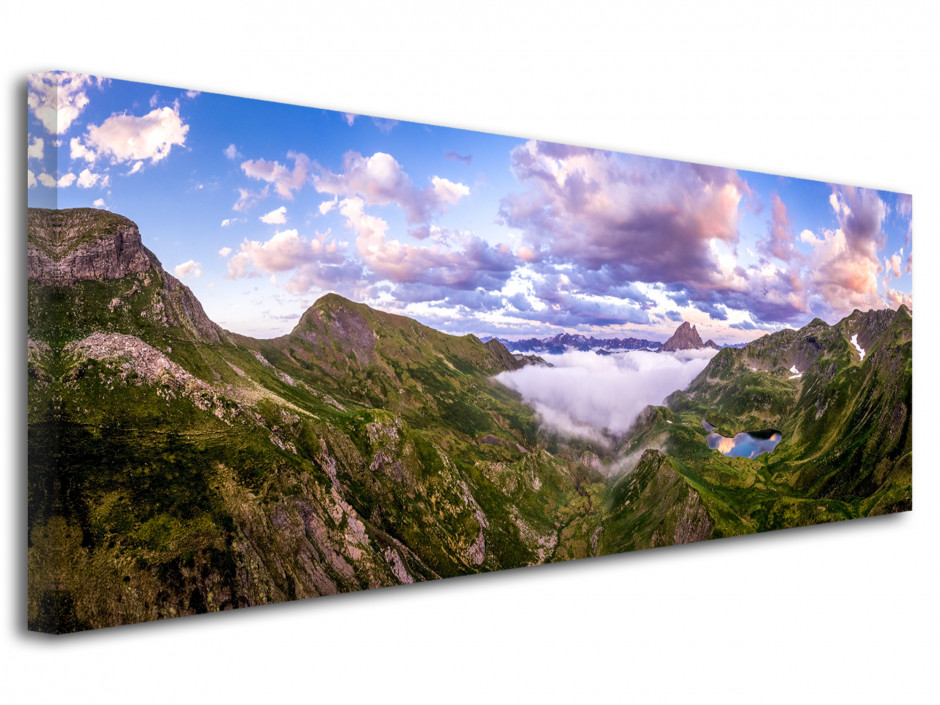 Tableau photo Paysage panorama sur la vallée d'ossau