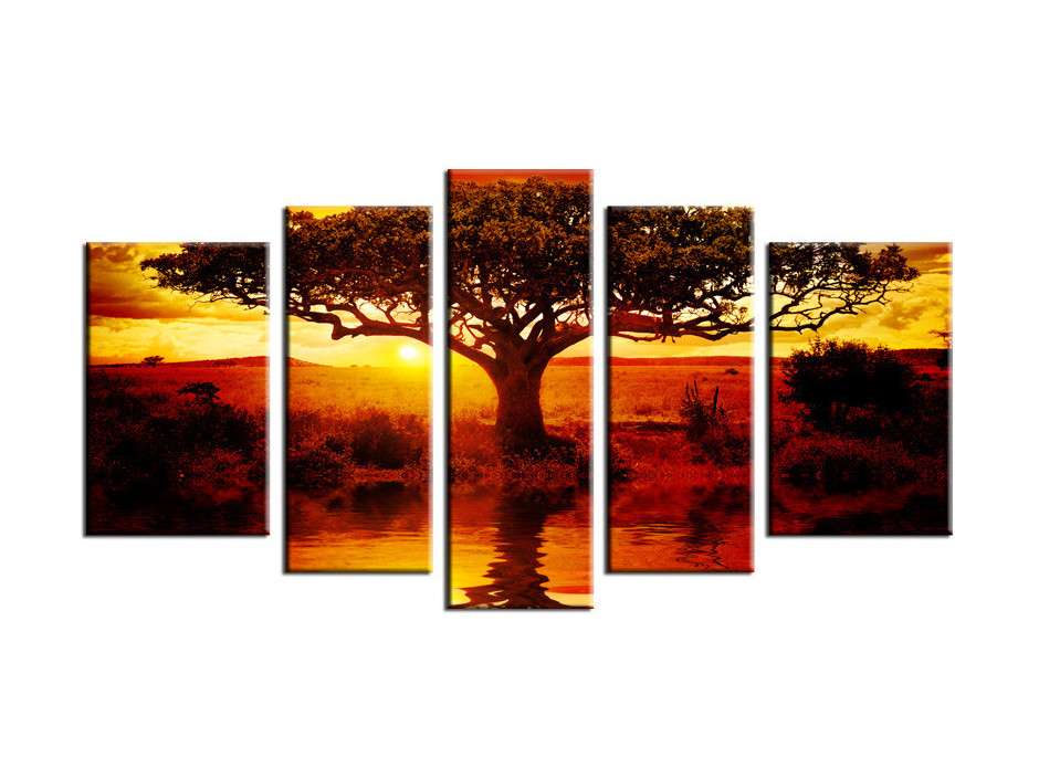 Tableau cadre photo l'arbre de vie de la savane