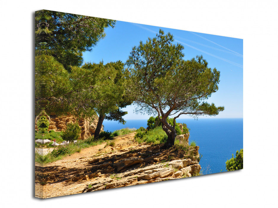 Tableau toile décoratif paysage de la côte d'azur