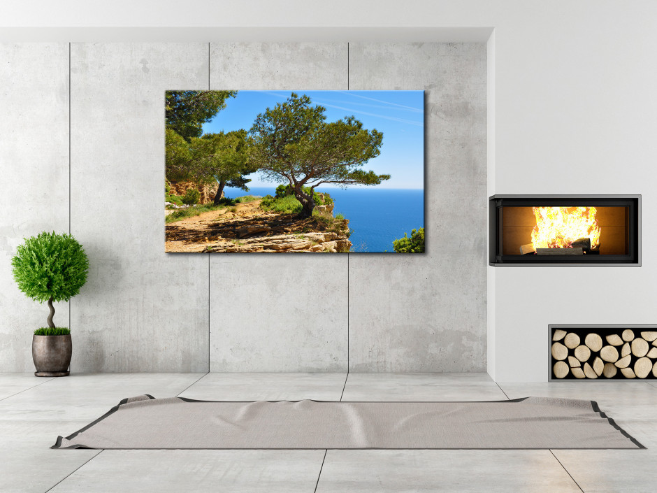Tableau toile décoratif paysage de la côte d'azur