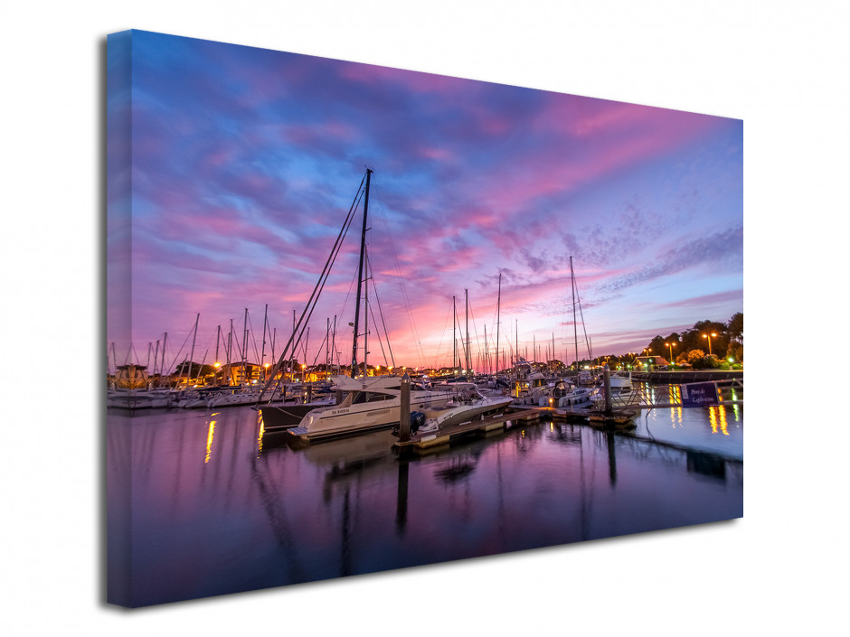 Tableau photographie sur toile Port de Capbreton