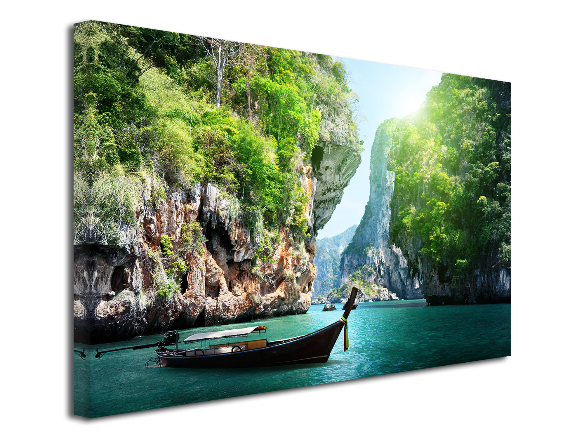Tableau Tableaux Île de Boat Beach province de Krabi Thaïlande Cadre sur Toile Impression Photo Affiches 