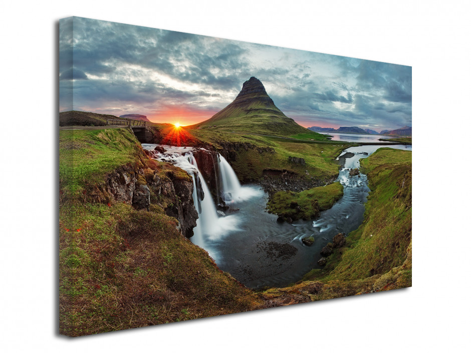 Tableau toile deco CASCADE D'ISLANDE