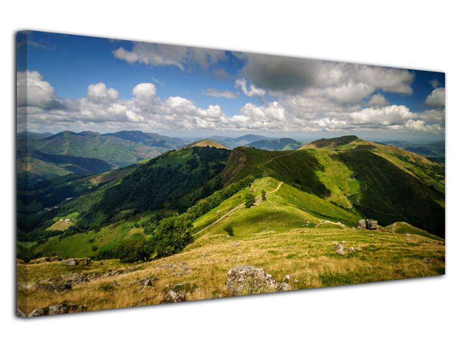 Tableau photo deco panorama des MONTAGNES BASQUE