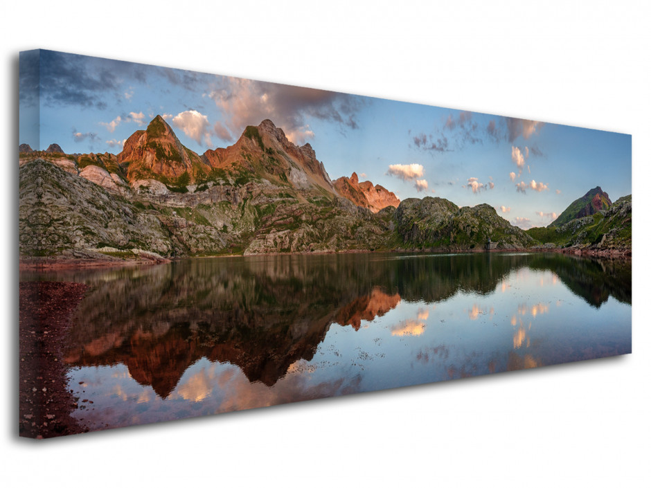 Tableau toile deco PANORAMIQUE LAC D'ESTAENS