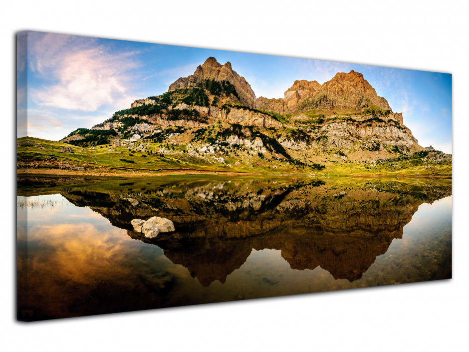 Tableau photo panoramique LAC DE PIEDRAFITA