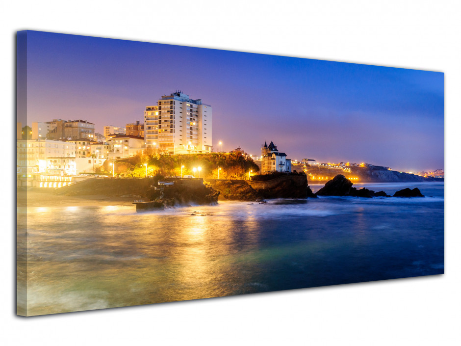 Tableau deco panoramique PLAGE DE BIARRITZ