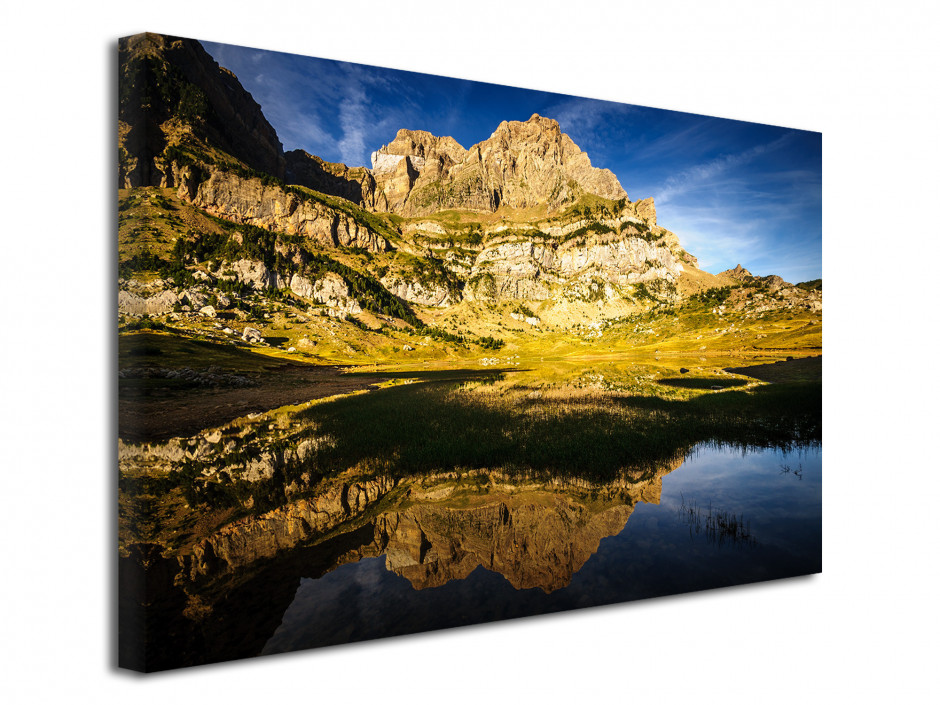 Tableau toile paysage LAC DE PIEDRAFITA