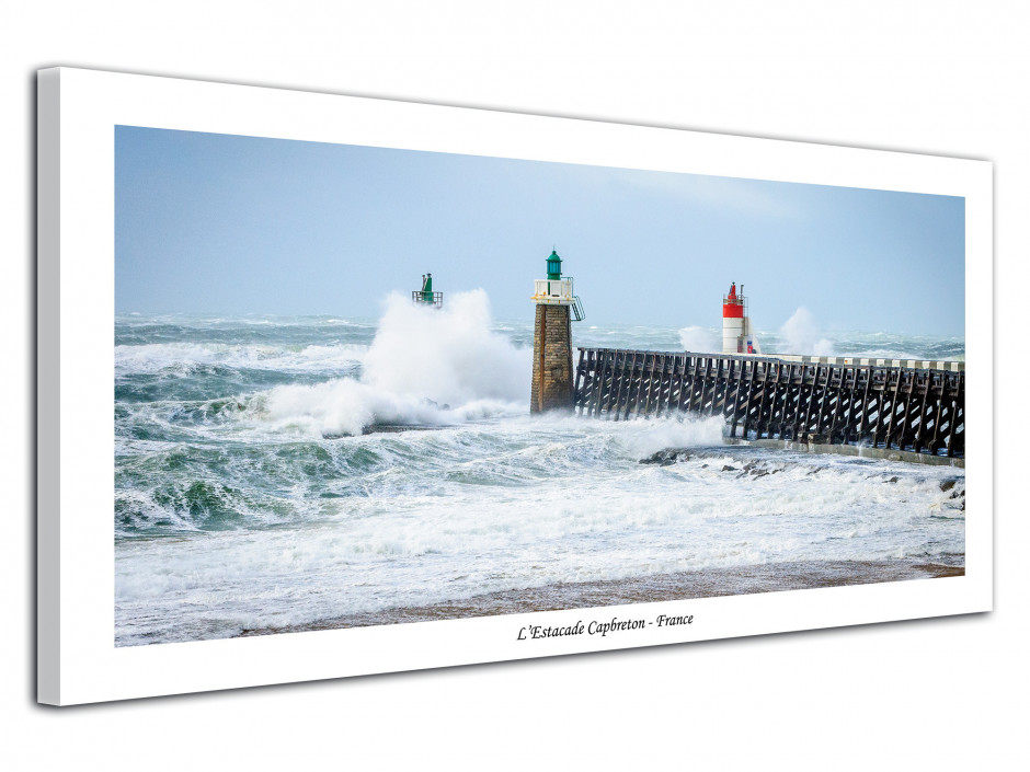 Tableau deco photo tempête à Capbreton