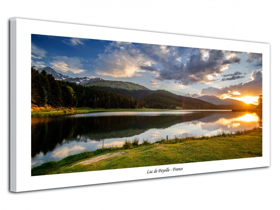 Tableau de paysage de montagne Lac de Payolle