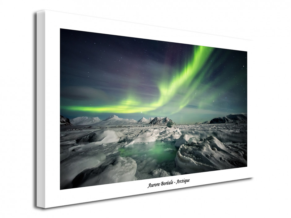 Tableau paysage deco Aurore Boreale