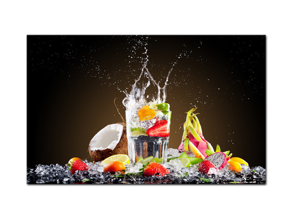 Tableau aluminium cuisine Cocktail de Fruits