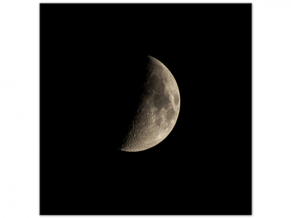 Tableau Aluminium photo déco CROISSANT DE LUNE