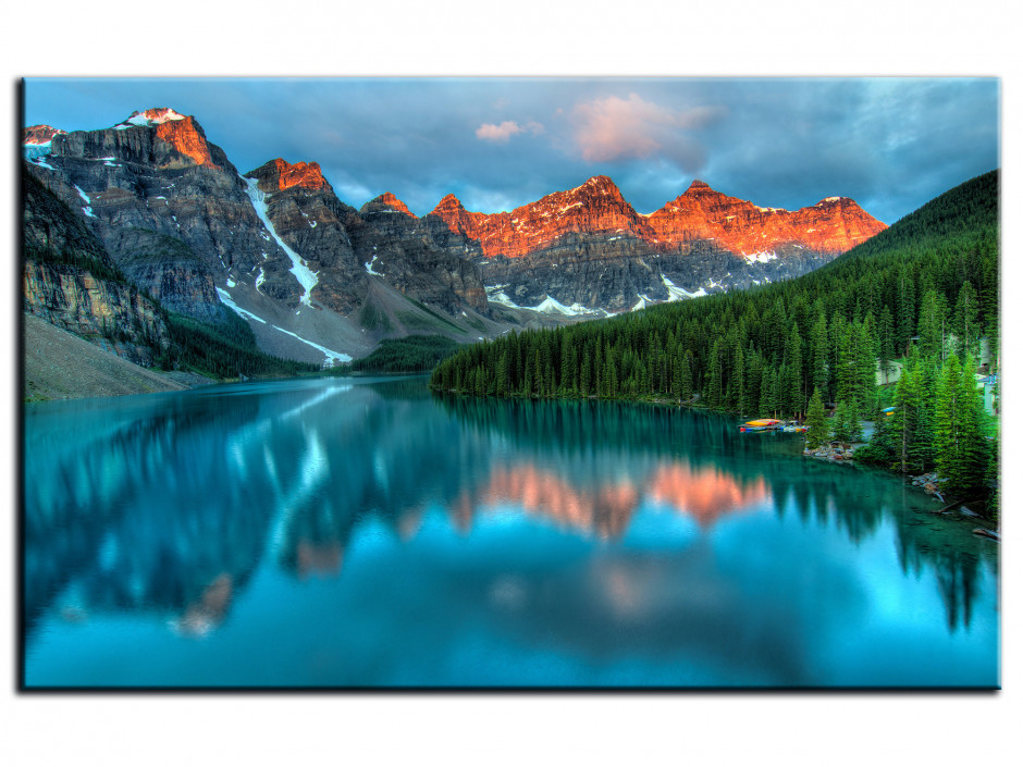 Tableau Aluminium paysage LAC MORAINE