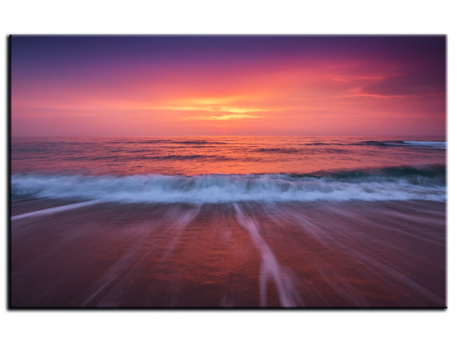 Tableau Aluminium SUNSET SUR LA PLAGE