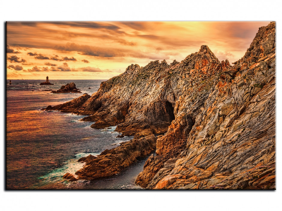 Tableau Aluminium deco FALAISES DE BRETAGNE