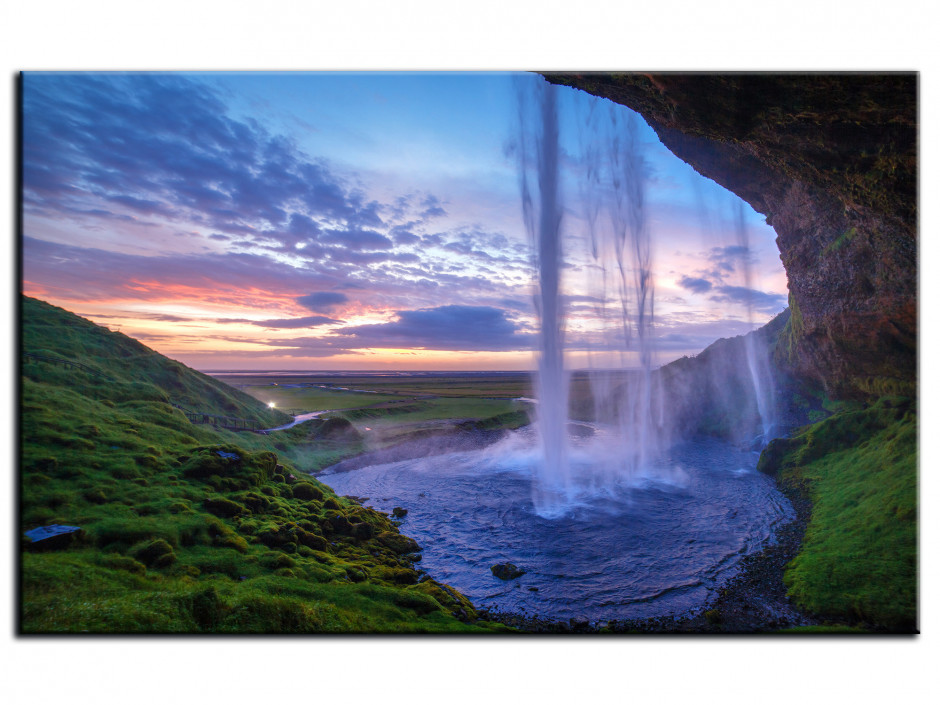 Tableau Aluminium Chute de Seljalandsfoss