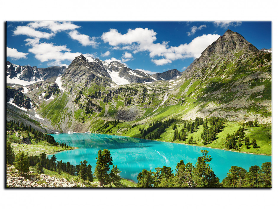 Tableau Aluminium photo LAC ET MONTAGNE