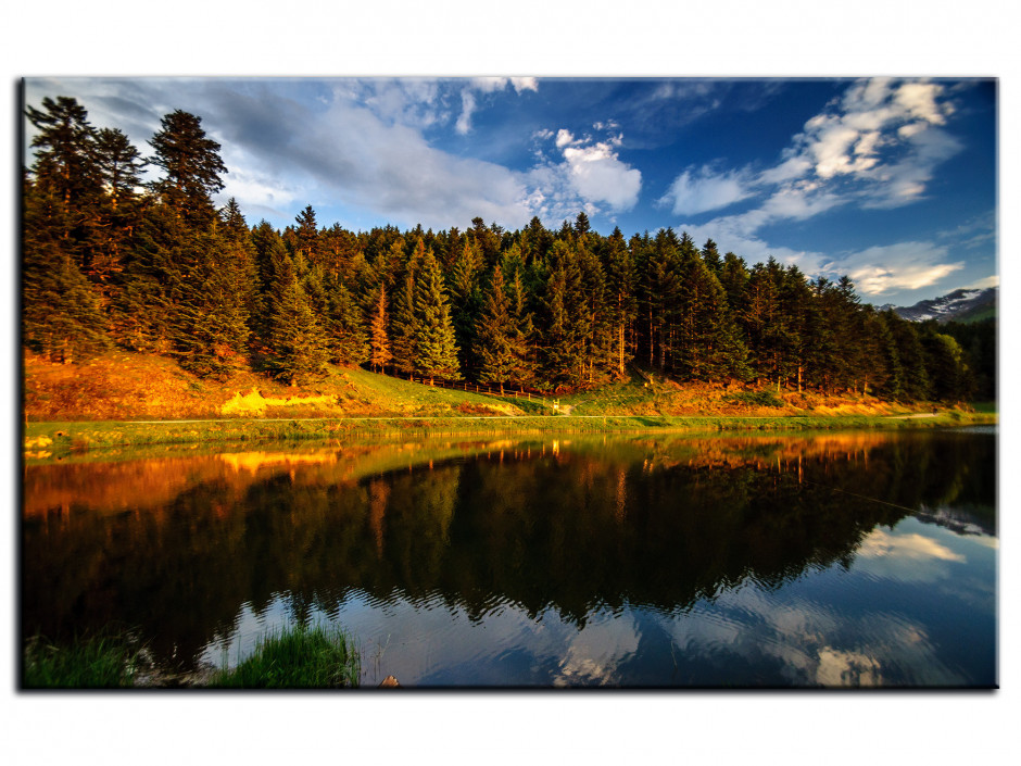 Tableau Aluminium photo REFLET SUR LE LAC DE PAYOLLE