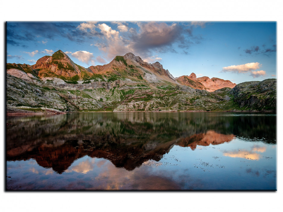 Tableau Aluminium deco REFLET SUR LE LAC D'ESTAENS