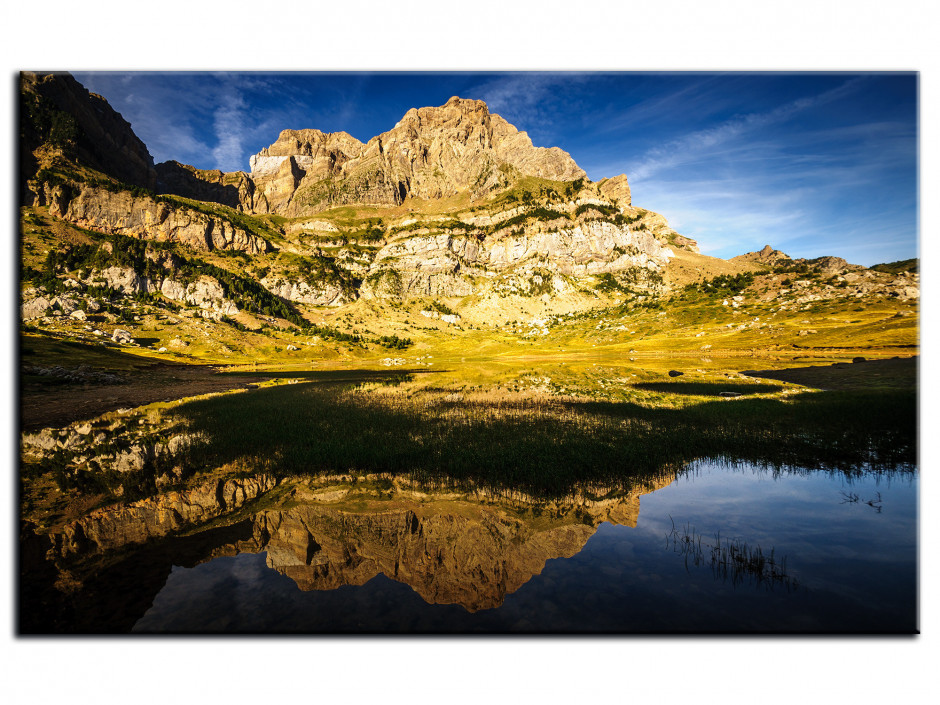 Tableau Aluminium paysage LAC DE PIEDRAFITA