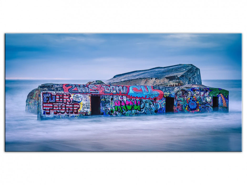 Tableau Aluminium photo BLOCKHAUS DE CAPBRETON