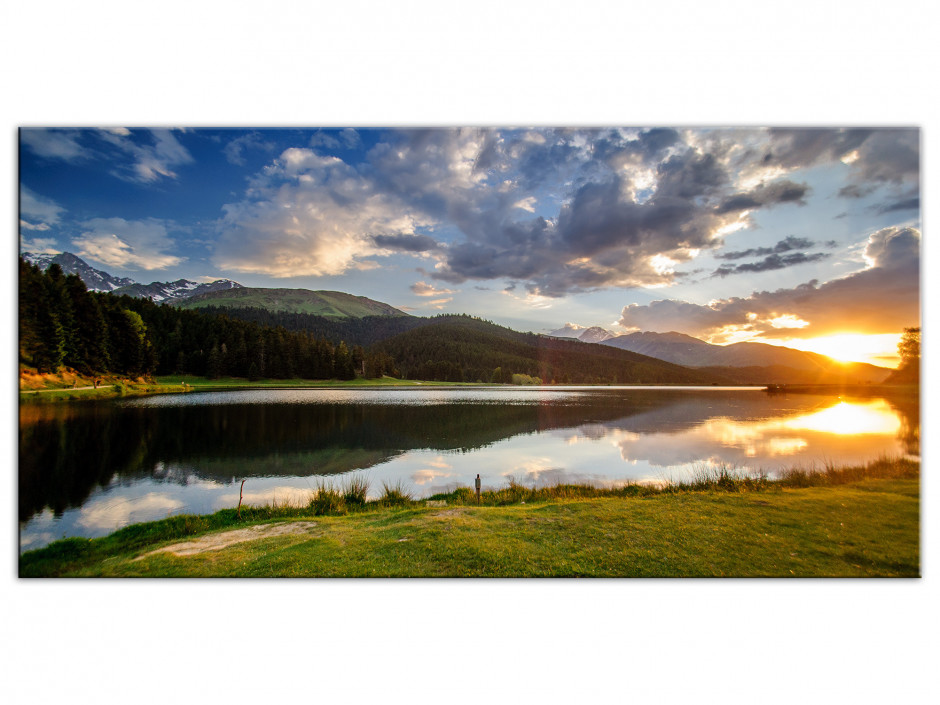 Tableau Aluminium panoramique sur le LAC DE PAYOLLE