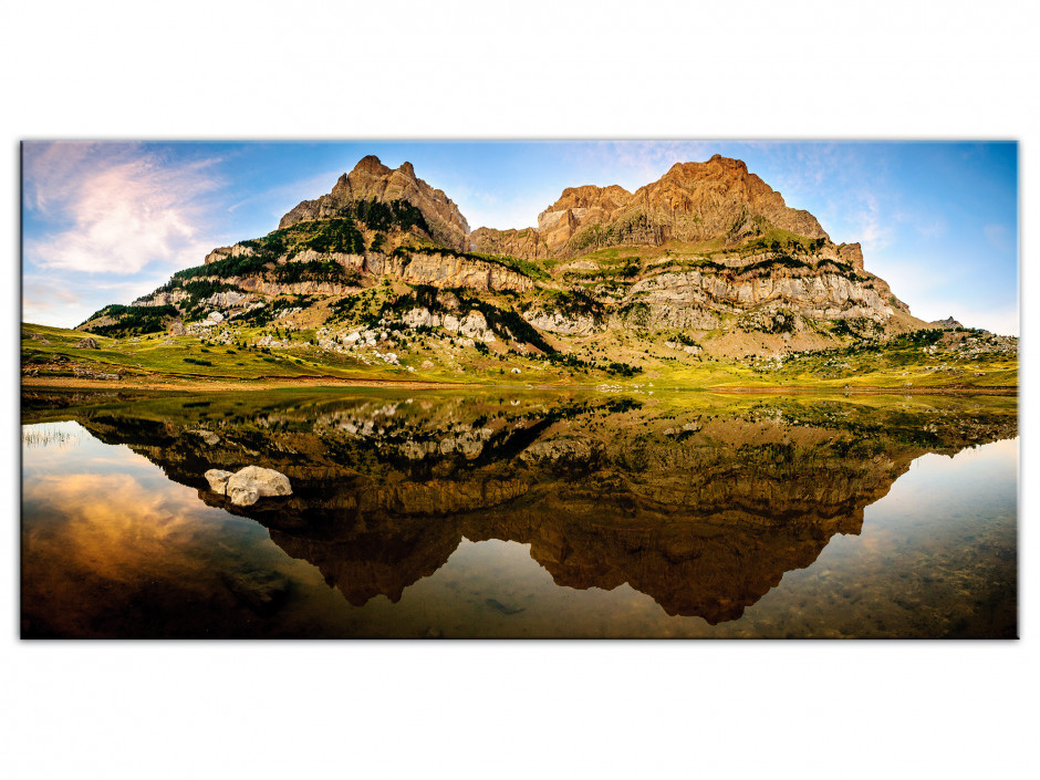 Tableau Aluminium panoramique LAC DE PIEDRAFITA