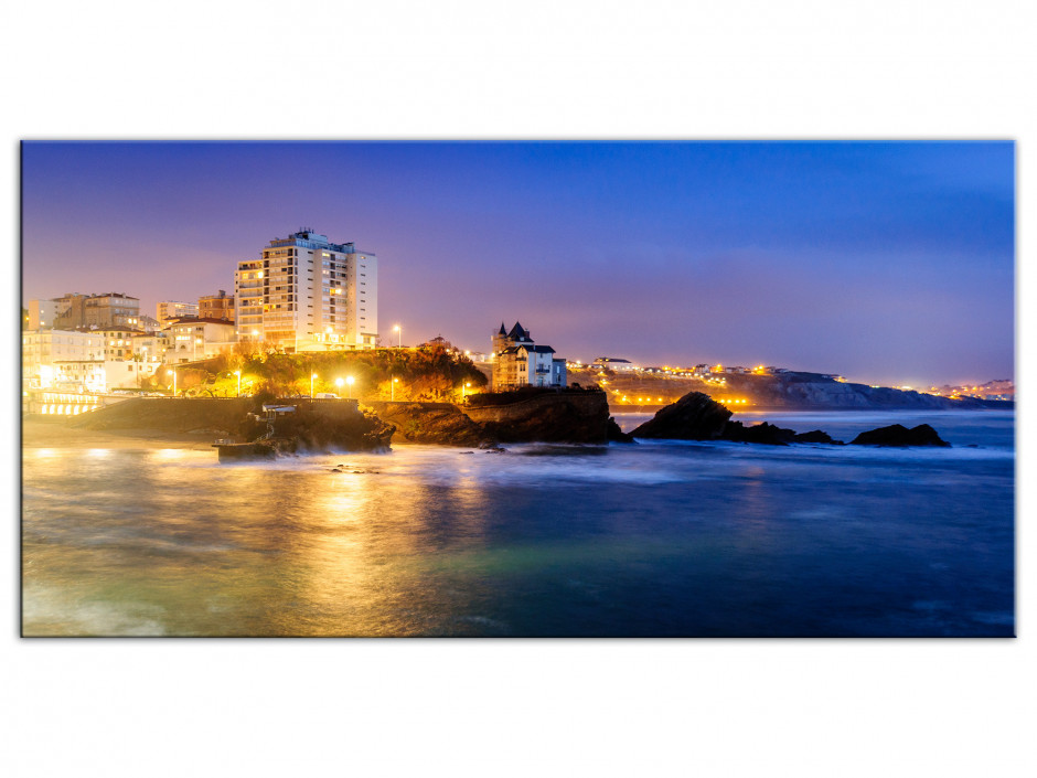 Tableau Aluminium panoramique PLAGE DE BIARRITZ