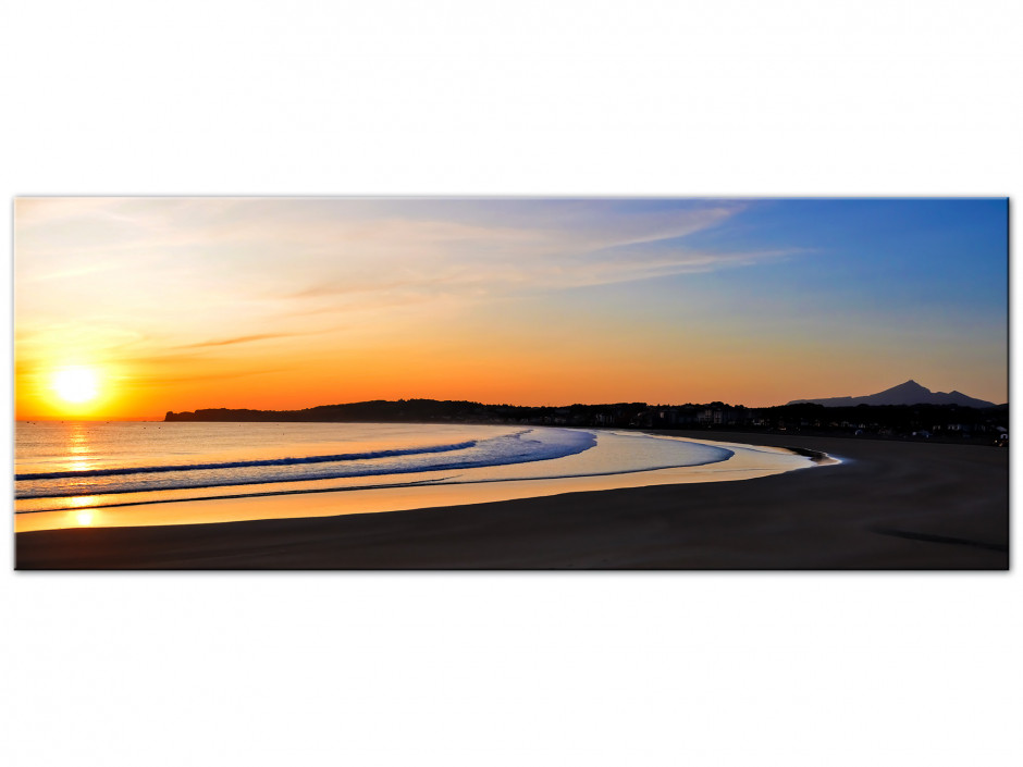 Tableau panoramique Aluminium PLAGE HENDAYE