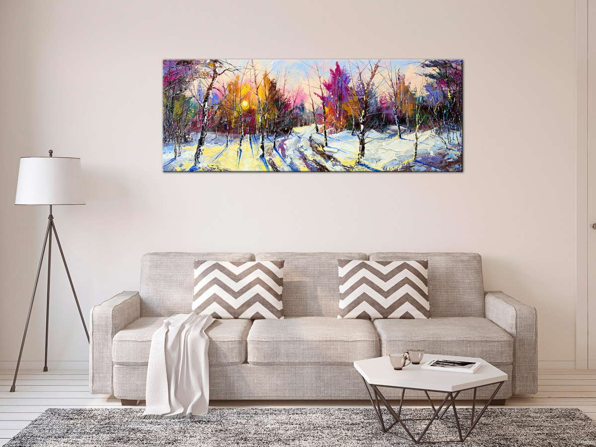 Tableau peinture sur Aluminium paysage - Décoration murale pas cher