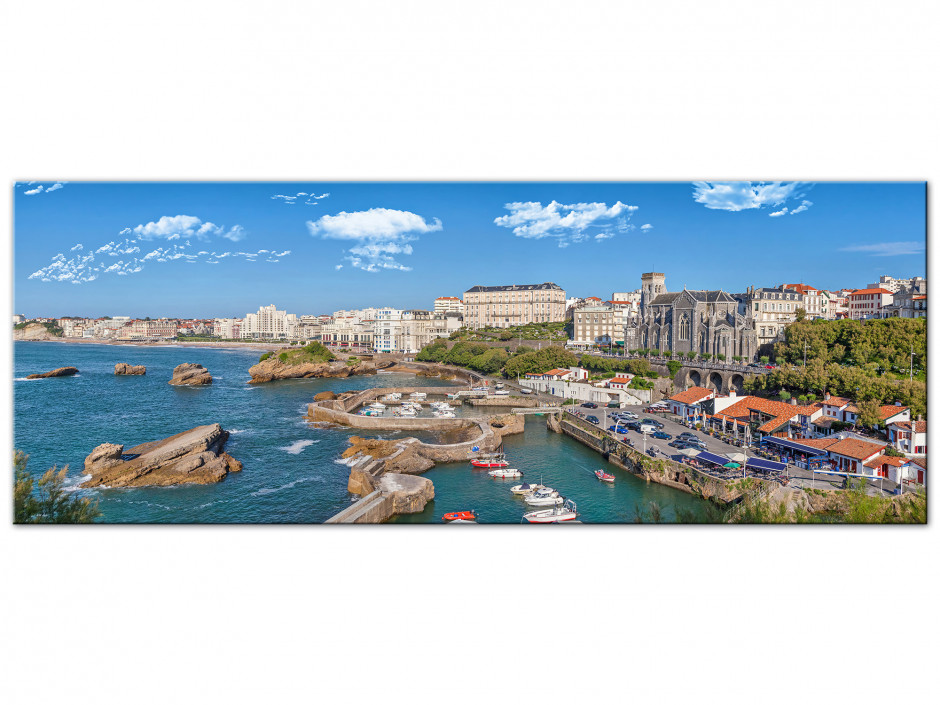 Cadre déco Aluminium PANORAMA DE BIARRITZ