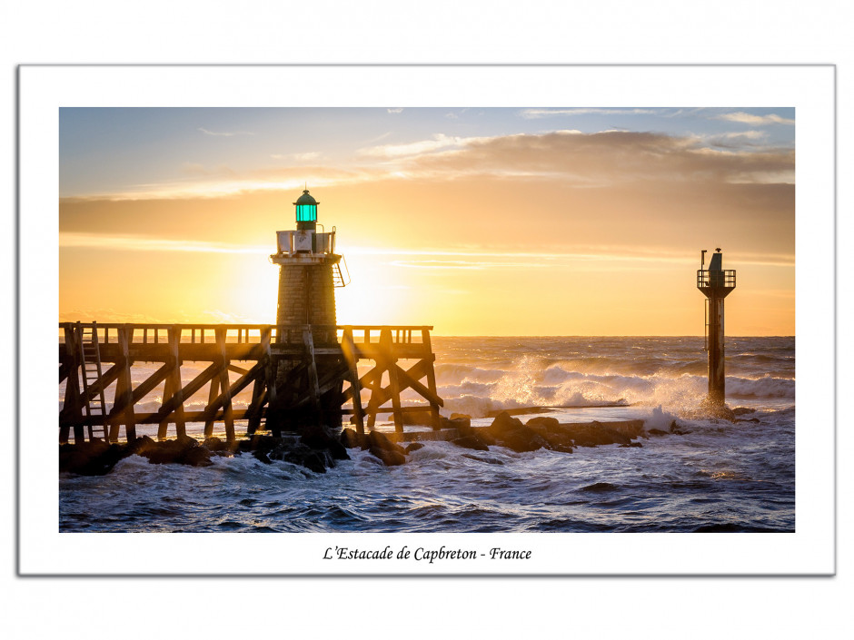 Tableau photo deco Aluminium Phare de Capbreton