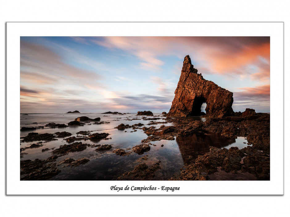 Tableau Aluminium photo Playa de Campiechos