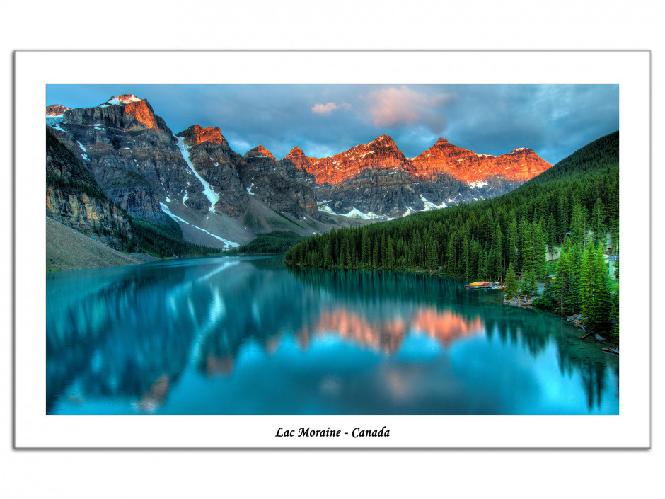 Tableau Aluminium decoratif paysage du Canada