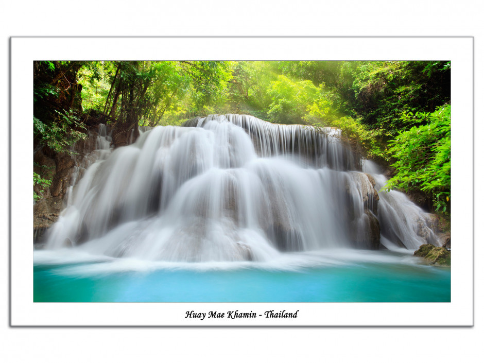 Photographie sur Aluminium moderne Cascade de Thailande