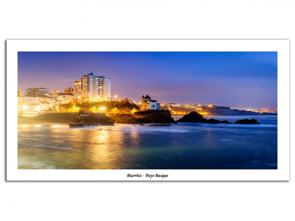 Tableau Aluminium paysage du pays basque Biarritz