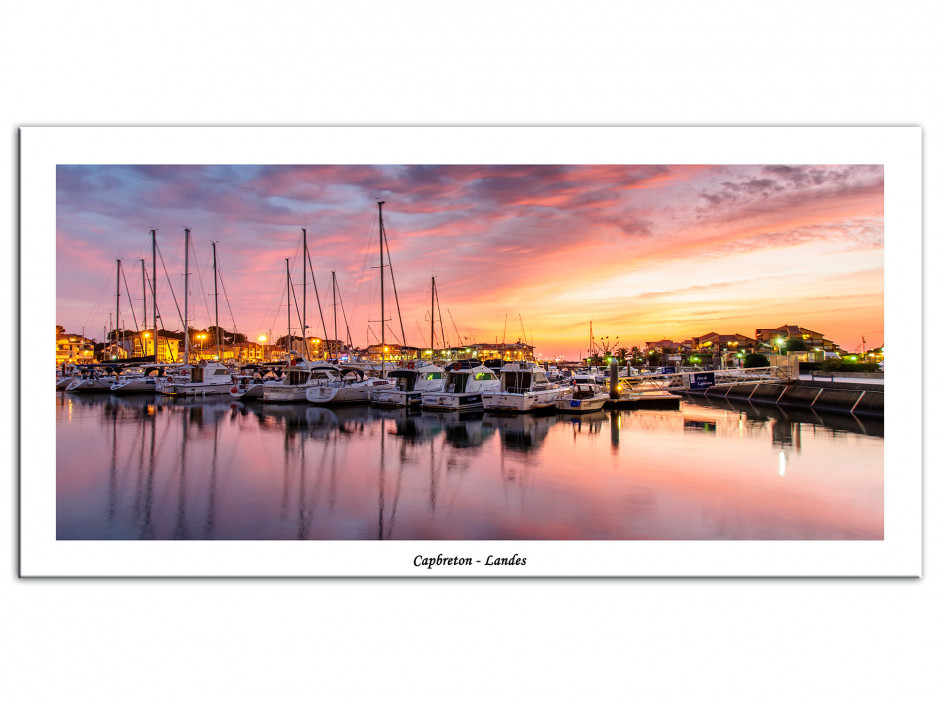 Tableau Aluminium photographie de paysage des landes