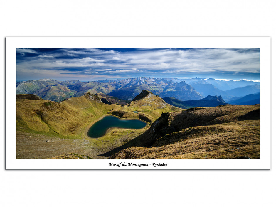 Tableau Aluminium montagne des Pyrénées