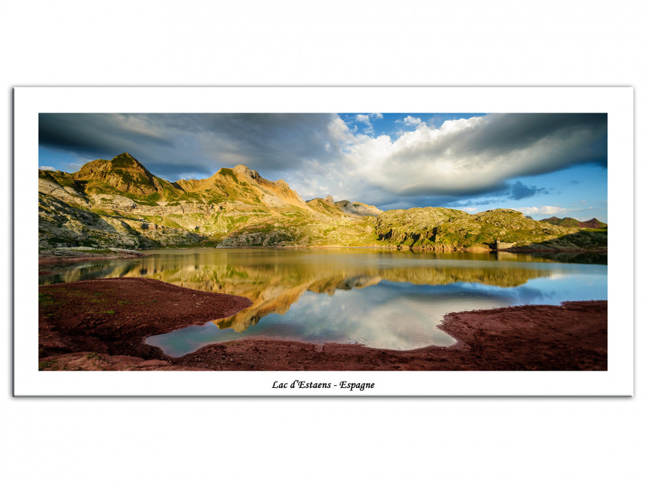 Tableau photo de montagne sur Aluminium Lac d'Estaens