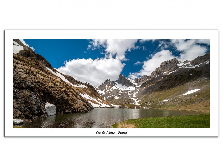 Tableau Aluminium photo des pyrénées LAC DE LHURS