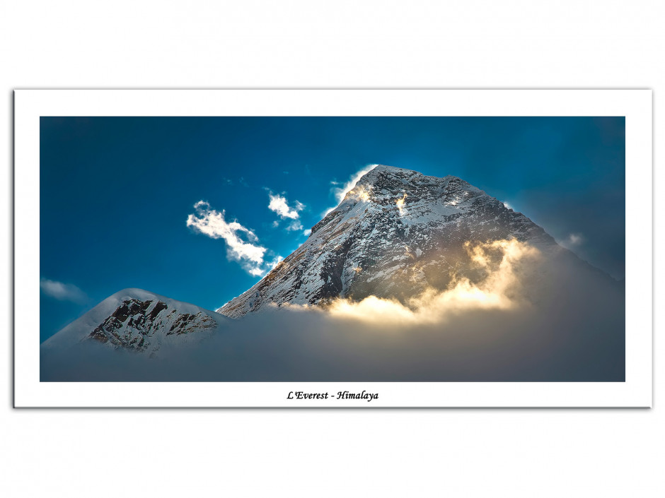 Tableau Aluminium paysage de montagne L'EVEREST