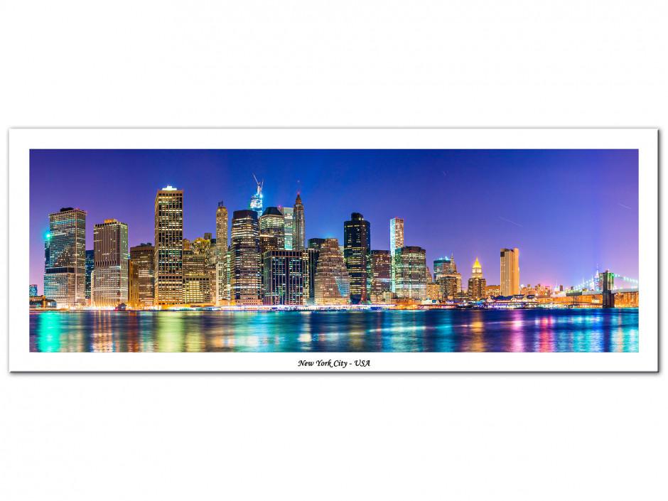 Tableau Aluminium panoramique NEW YORK