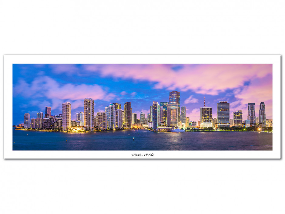 Tableau Aluminium panoramique MIAMI