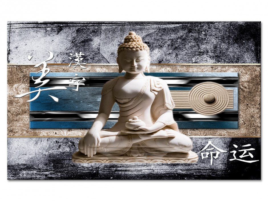 Tableau Aluminium deco zen BOUDDHA ET JAPON