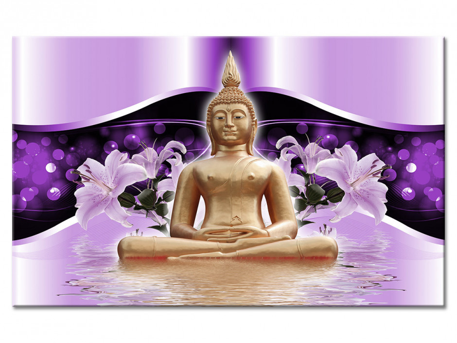 Tableau Aluminium design deco BOUDDHA ZEN