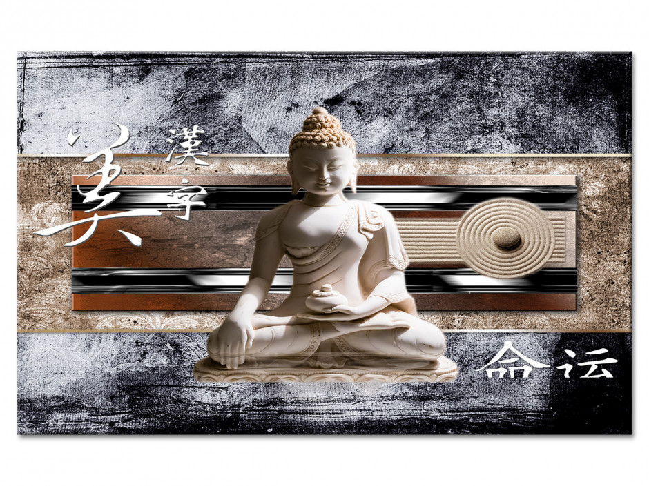 Tableau Aluminium zen STATUE DE BOUDDHA ASIATIQUE