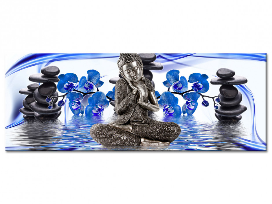 Tableau Aluminium panoramique déco bouddha ESPRIT ZEN