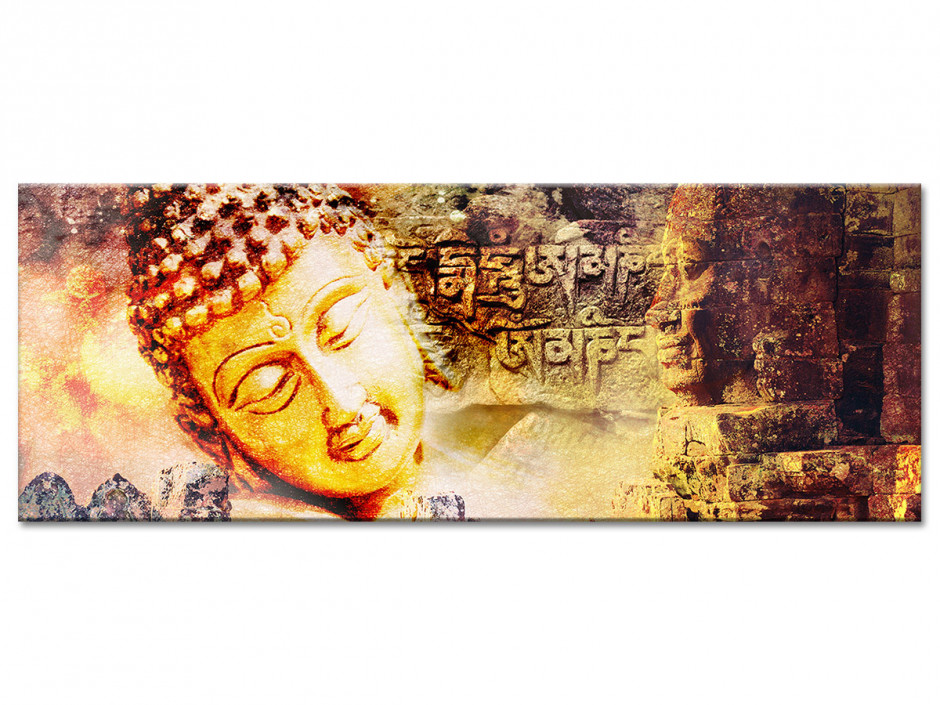 Tableau Aluminium panoramique DECO BOUDDHA